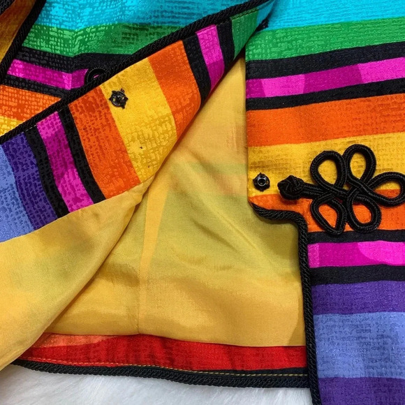 Vintage Silk Multi Color Blazer - Picture 3 of 8